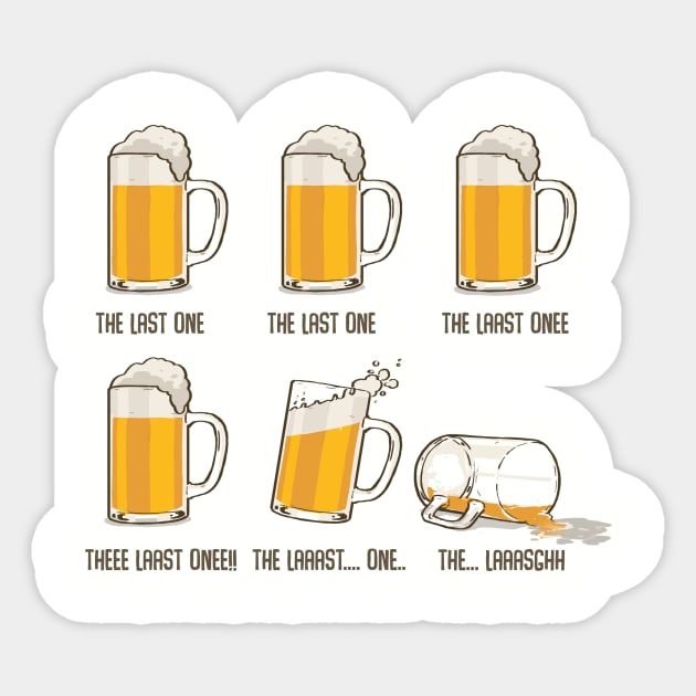 The last beer Sticker by edusuarez